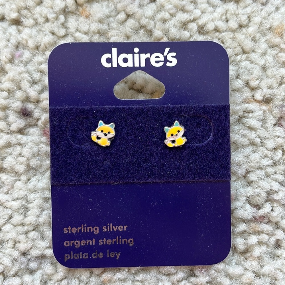 Claire’s Fox Earrings